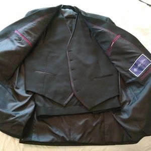 Mens 3 piece black tuxedo